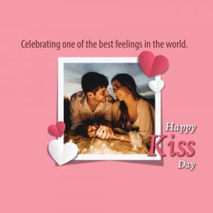 Kissing Day (Valentine Week) marketing poster