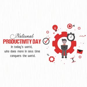 National Productivity Day marketing poster