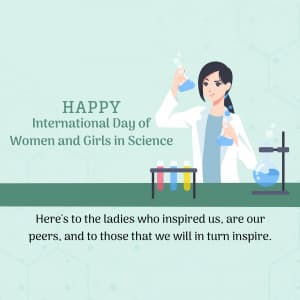 International Day Women and Girls in Science poster Maker