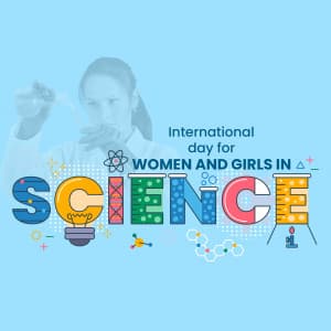 International Day Women and Girls in Science event advertisement