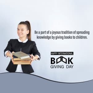 International Book Giving Day ad post