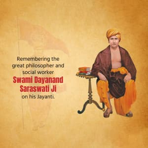 Dayanand Saraswati Janm Jayanti Instagram Post