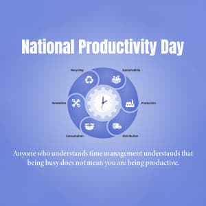 National Productivity Day marketing flyer