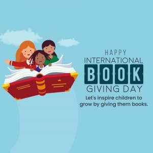 International Book Giving Day greeting image