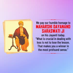 Dayanand Saraswati Janm Jayanti poster Maker