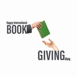 International Book Giving Day graphic