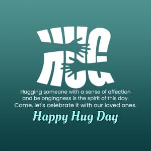 Hug Day event advertisement