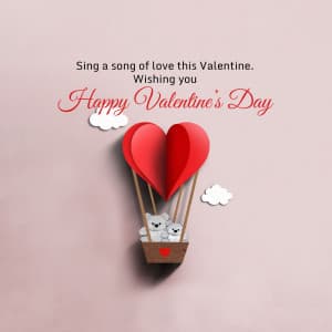 Valentine's day marketing flyer