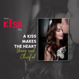 Kissing Day (Valentine Week) whatsapp status poster