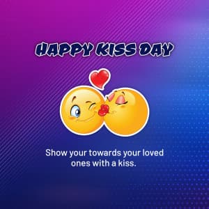 Kissing Day (Valentine Week) Facebook Poster