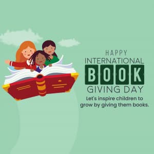 International Book Giving Day poster Maker