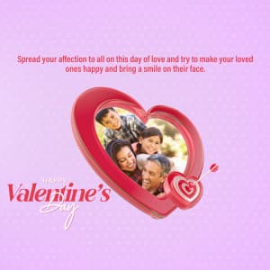 Valentine's day Facebook Poster