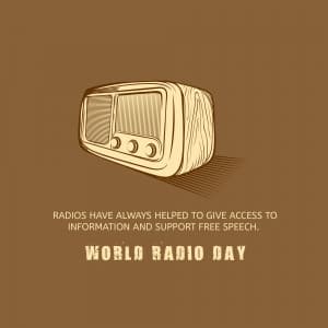 World Radio Day marketing poster