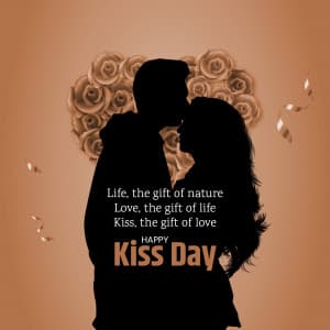 Kissing Day (Valentine Week) poster Maker