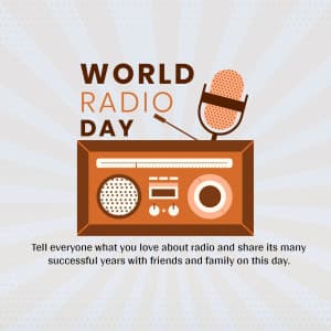 World Radio Day marketing flyer