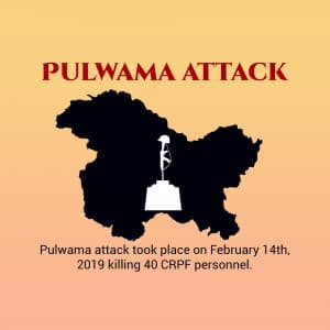 Pulwama Attack marketing flyer