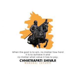 Chhatrapati Shivaji Maharaj Jayanti festival image