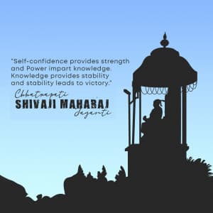 Chhatrapati Shivaji Maharaj Jayanti marketing flyer