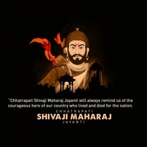 Chhatrapati Shivaji Maharaj Jayanti creative image