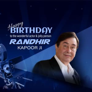 Randhir Kapoor Birthday poster Maker