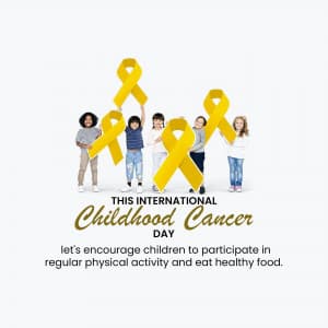 International Childhood Cancer Day poster Maker