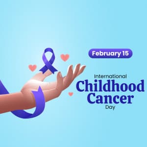 International Childhood Cancer Day event advertisement