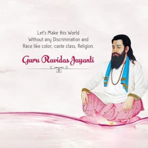 Guru Ravidas Jayanti advertisement banner