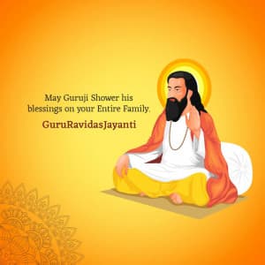 Guru Ravidas Jayanti marketing poster