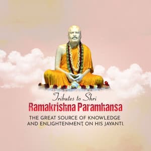 Sri Ramakrishna Jayanti poster Maker