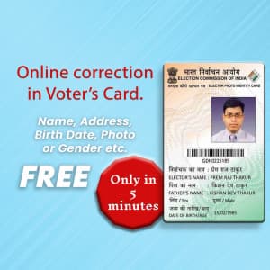 Election Card facebook banner