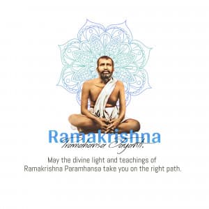 Sri Ramakrishna Jayanti illustration