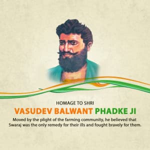 Vasudev Balwant Phadke Punyatithi poster Maker