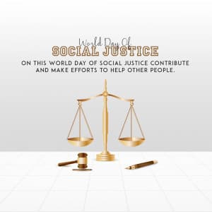 World Day of Social Justice graphic