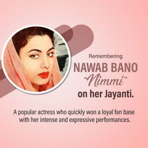 Nawab Bano Nimmi Jayanti marketing poster