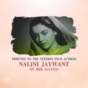 Nalini Jaywant jayanti marketing flyer