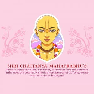 Chaitanya Mahaprabhu Jayanti (Gaura Purnima) festival image