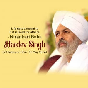 Baba Hardev Singh Jayanti marketing poster