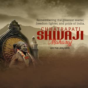 Chhatrapati Shivaji Maharaj Jayanti poster Maker