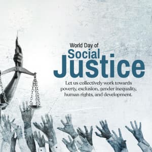 World Day of Social Justice event advertisement