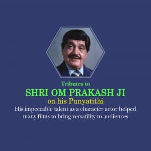 Om Prakash Punyatithi flyer