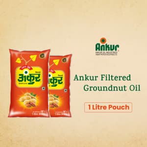 Ankur Oil marketing poster