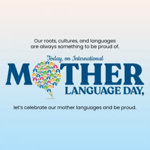 International Mother Language Day creative image