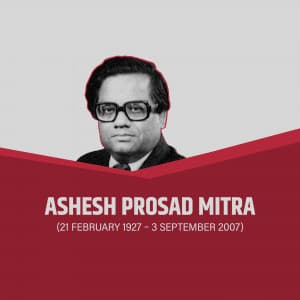 Ashesh Prosad Mitra Jayanti poster Maker