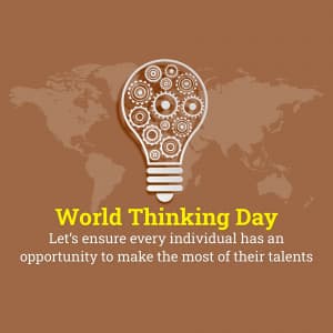 World Thinking Day marketing flyer