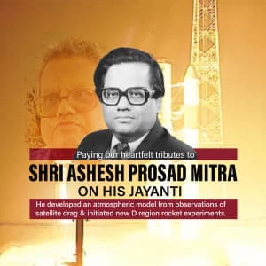 Ashesh Prosad Mitra Jayanti event advertisement