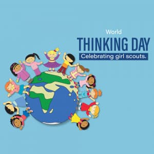 World Thinking Day whatsapp status poster