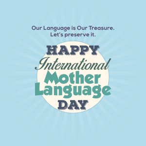 International Mother Language Day Instagram Post