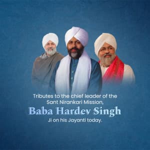 Baba Hardev Singh Jayanti graphic