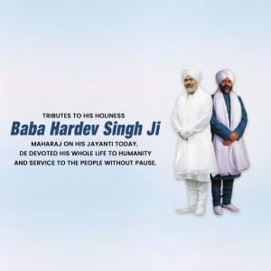 Baba Hardev Singh Jayanti creative image