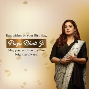 Pooja Bhatt Birthday poster Maker